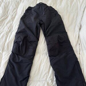 Land's End Boy's Black Ski Snowboard Pants Waterproof, Size 18